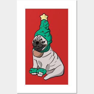 Merry Pugmas! Posters and Art